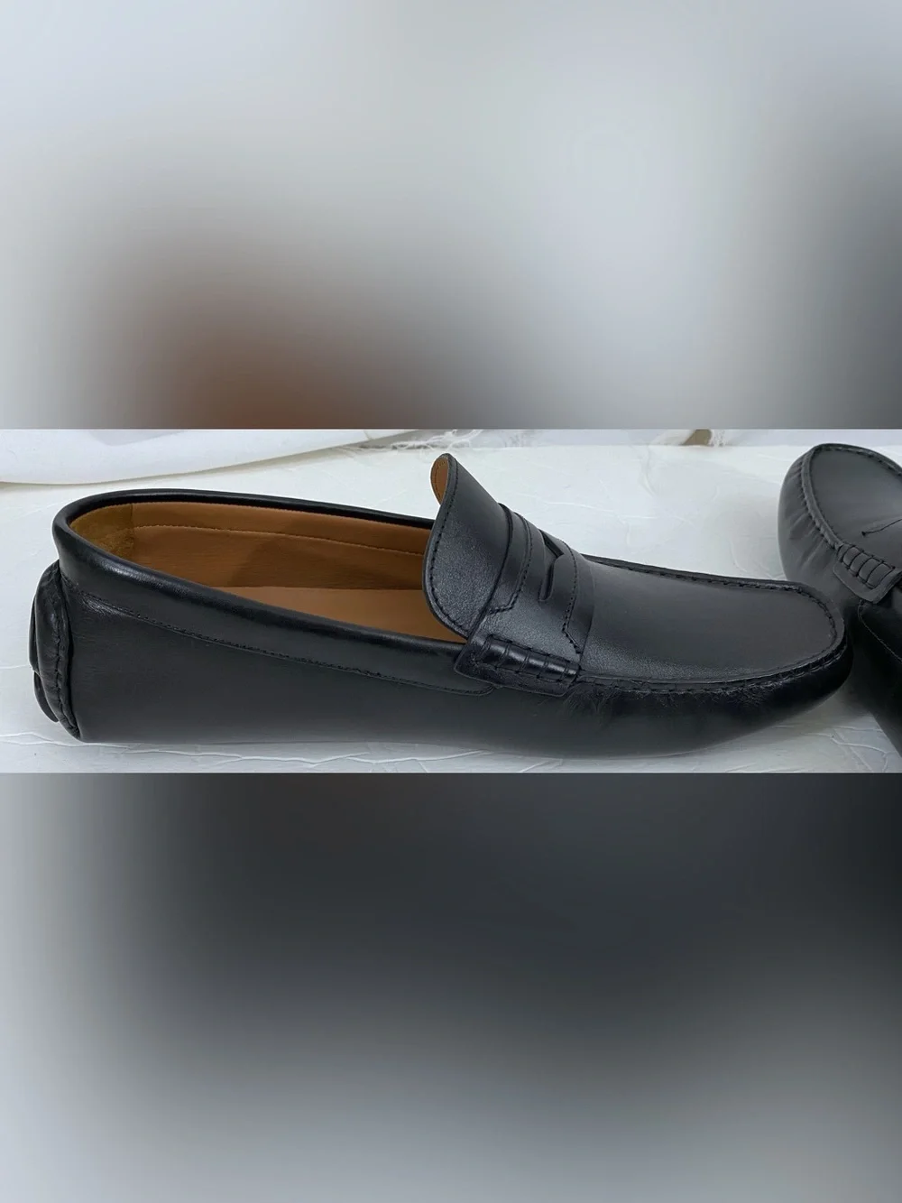 Allen Edmonds Men's Black Lewis Penny Loafer Shoes 11 D